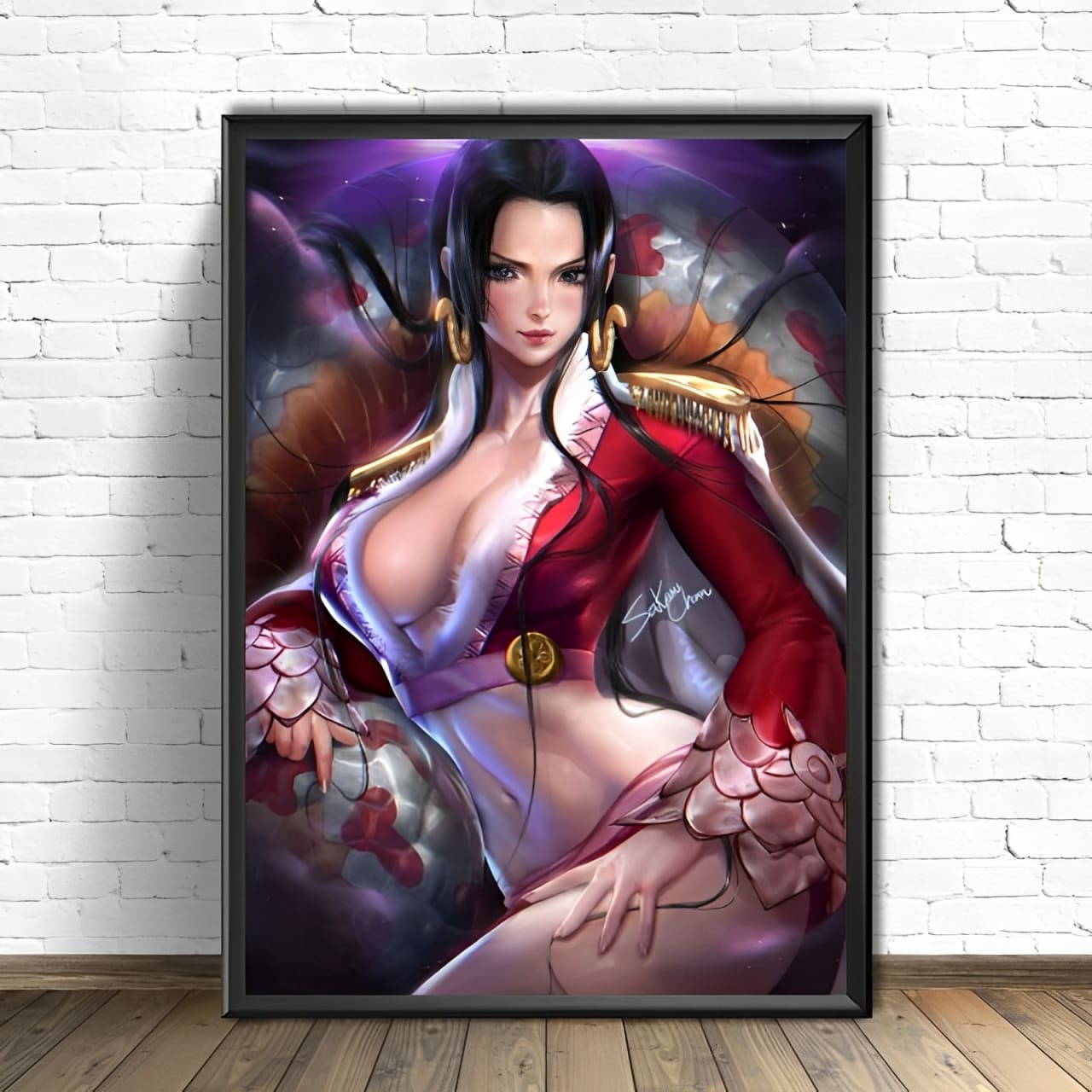 tableau toile one piece boa hancock 1