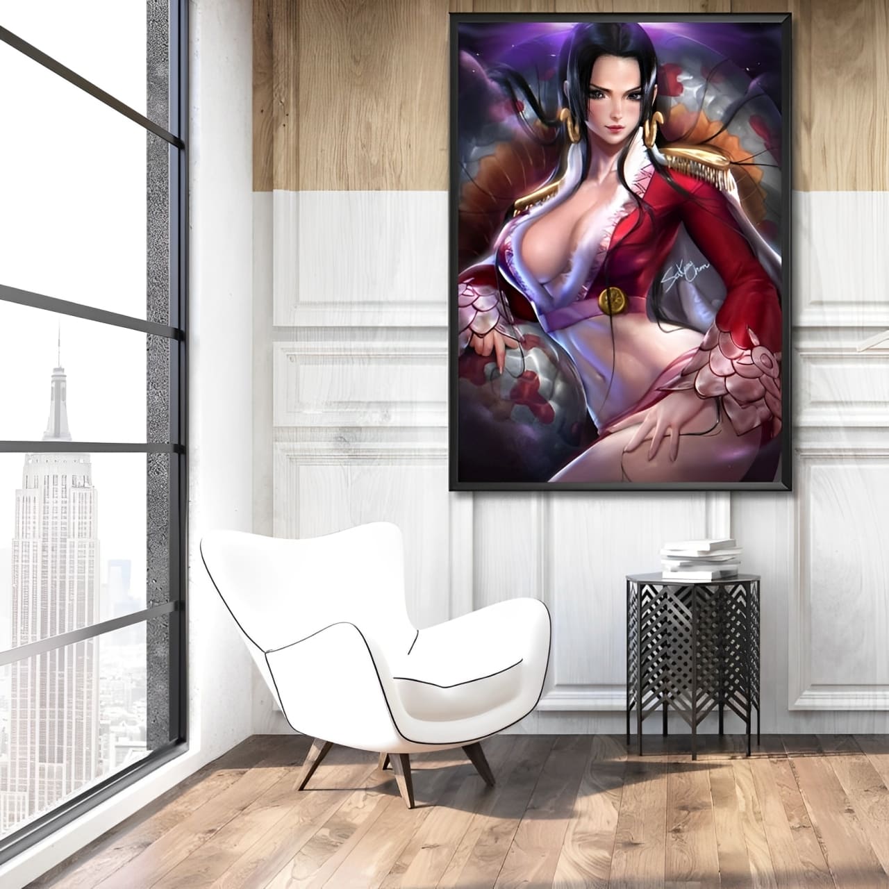 tableau toile one piece boa hancock 2