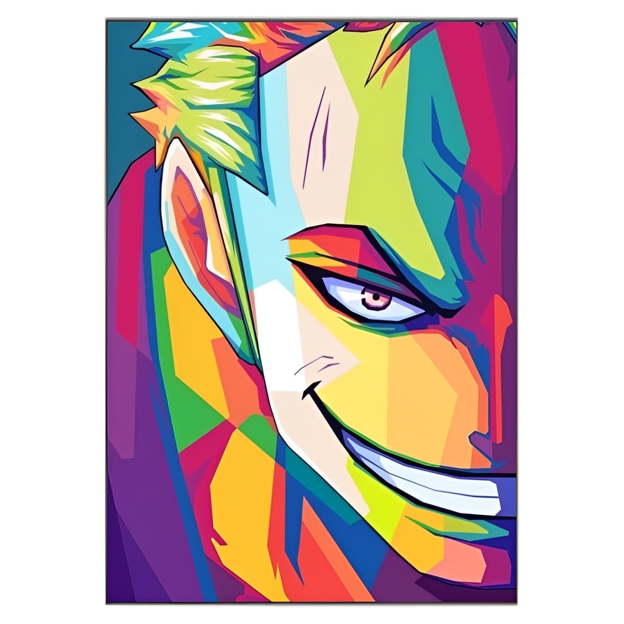 tableau toile one piece colorfull roronoa zoro 3