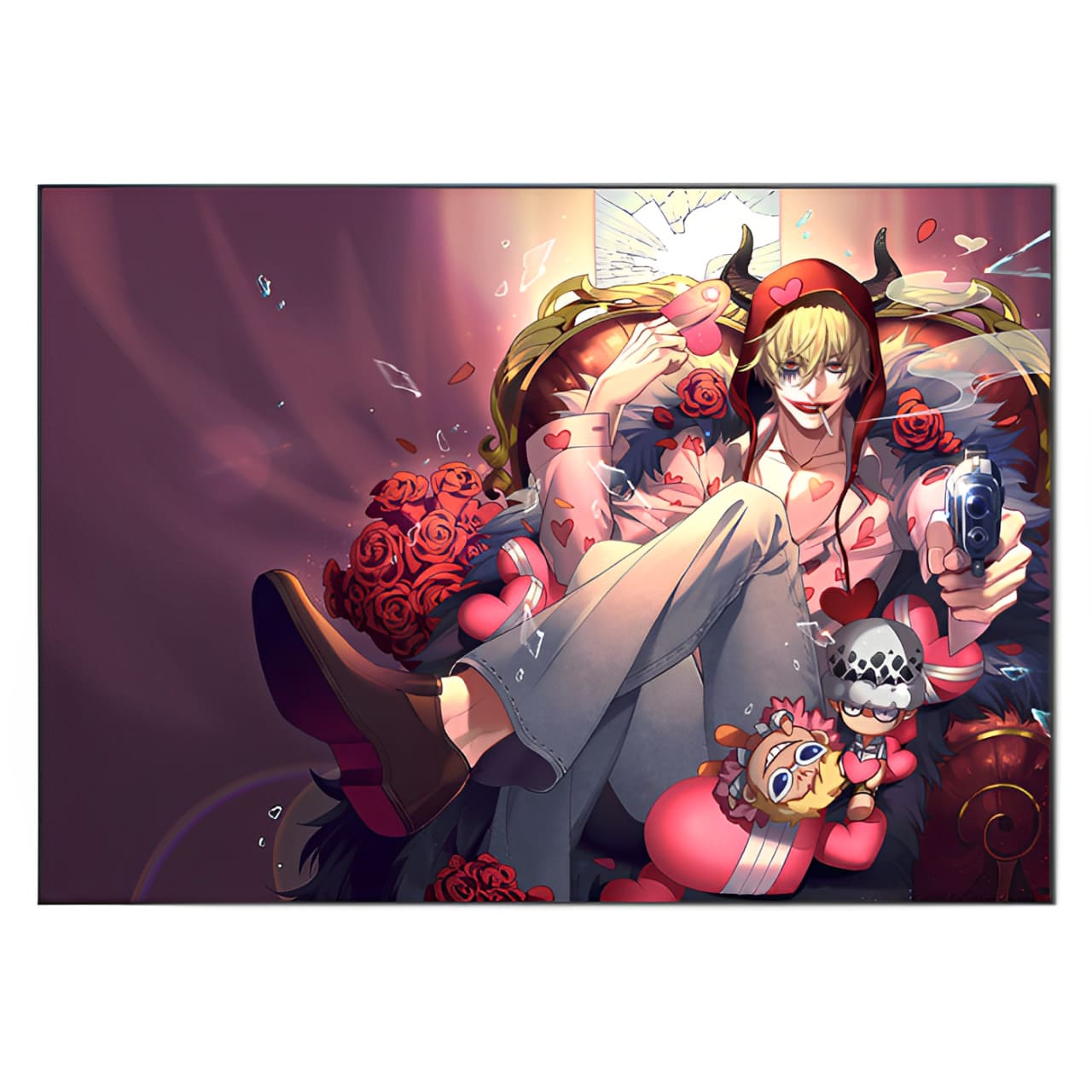 tableau toile one piece corazon 3