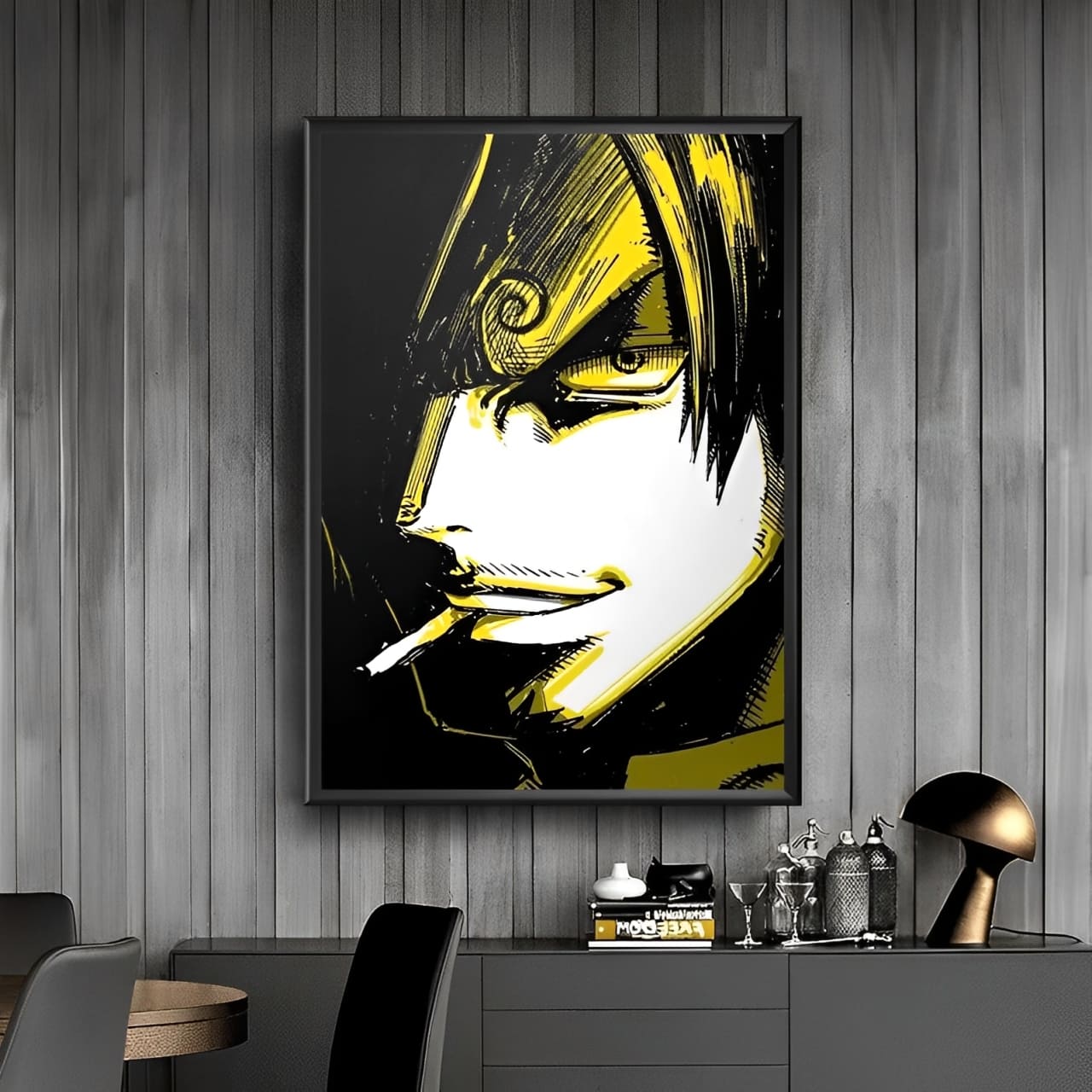 tableau toile one piece dyeing vinsmoke sanji 2