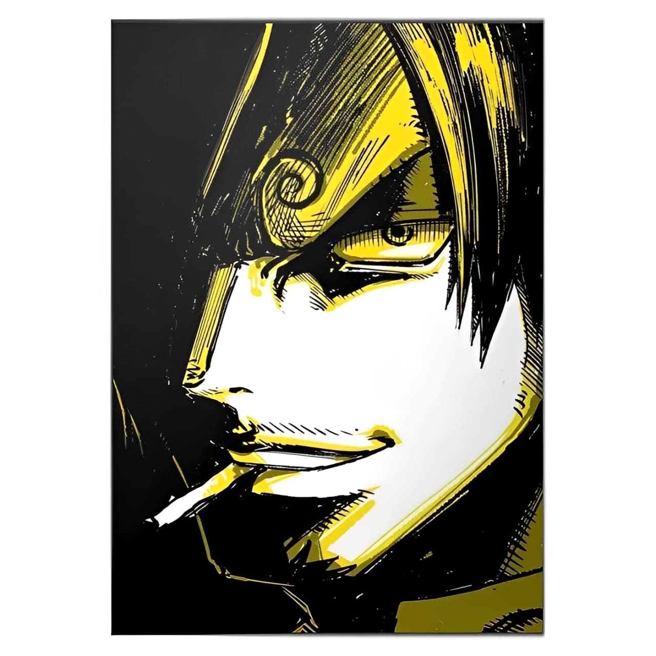 tableau toile one piece dyeing vinsmoke sanji 3