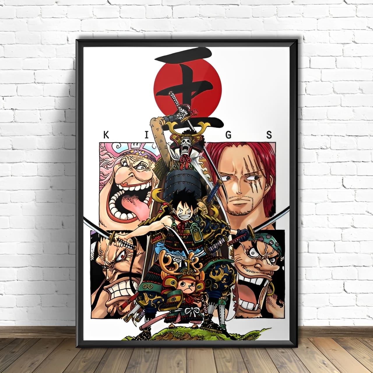 tableau toile one piece empereurs samourai 1