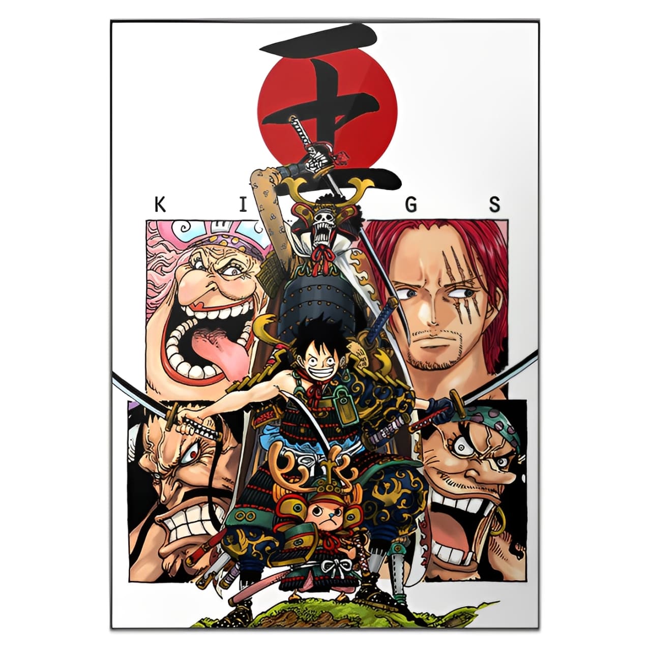 tableau toile one piece empereurs samourai 3