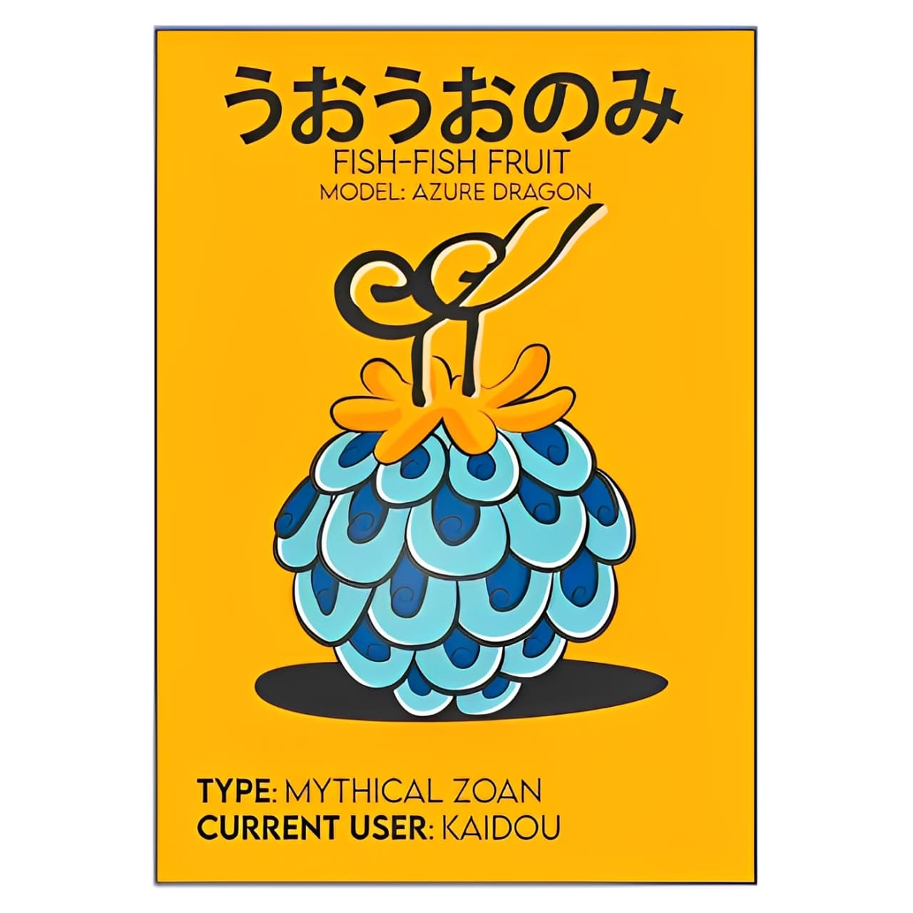 tableau toile one piece fish fish fruit 3