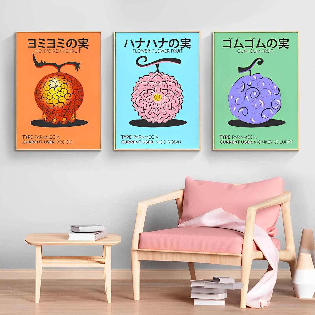 tableau toile one piece flower flower fruit 2