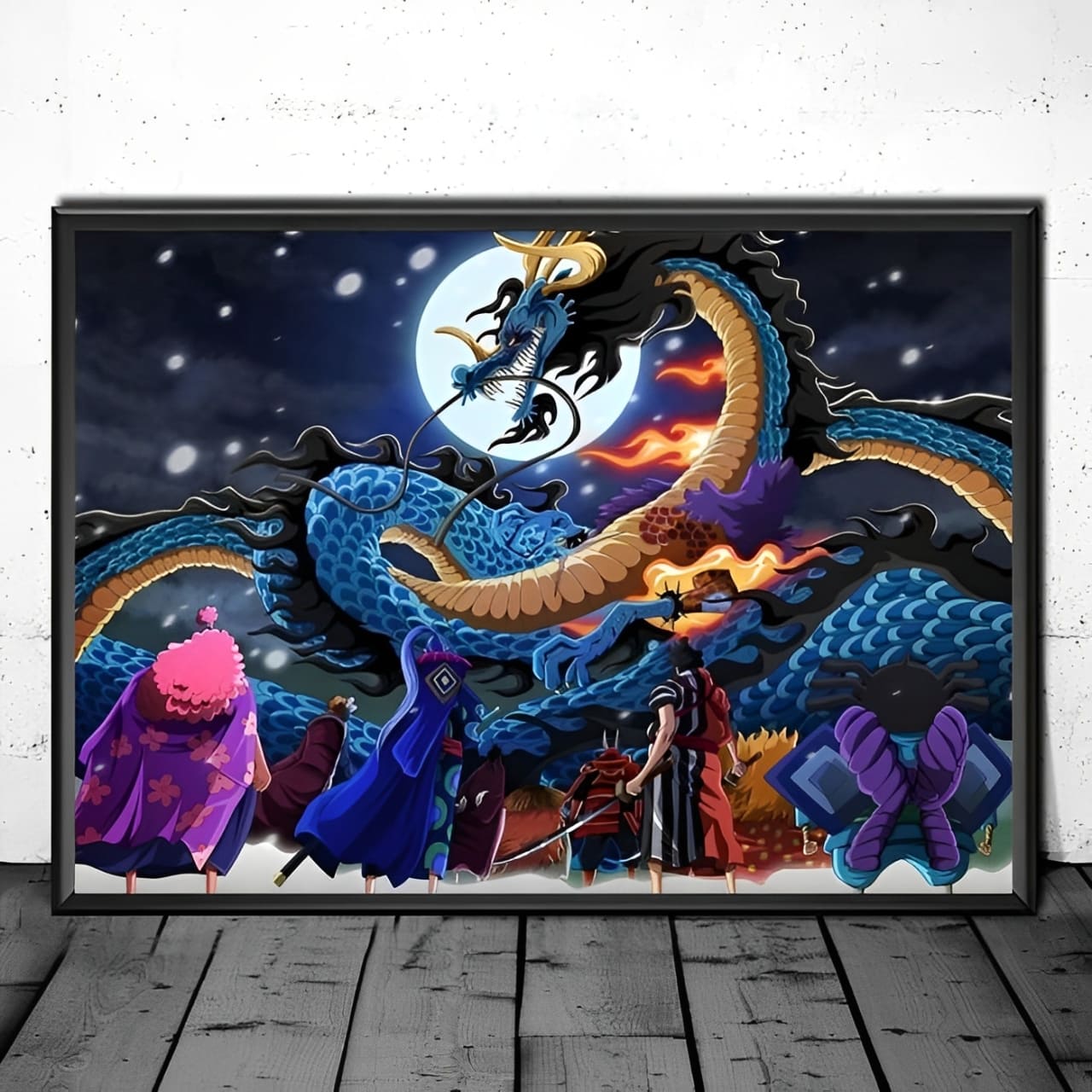 tableau toile one piece kaido fourreaux rouges 1