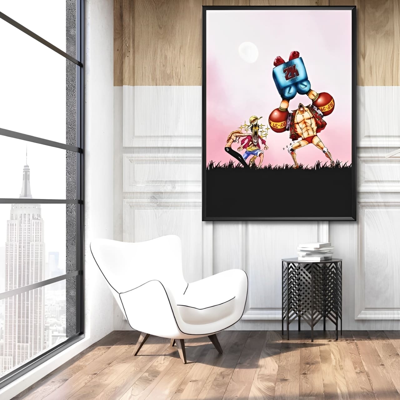 tableau toile one piece franky shiny 2