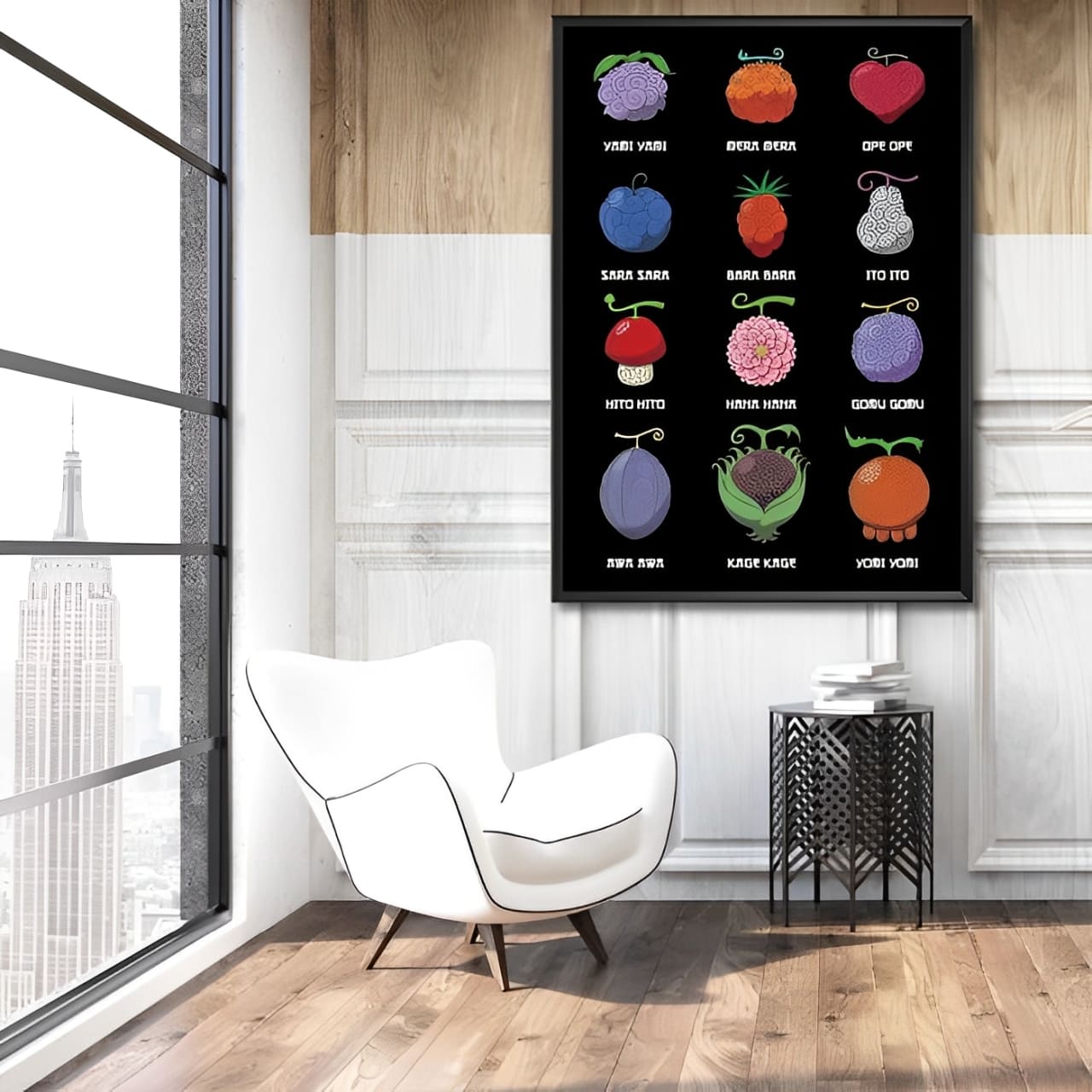 tableau toile one piece fruit demon 2
