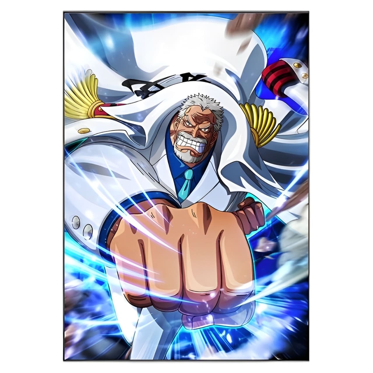 tableau toile one piece monkey garp punch 3