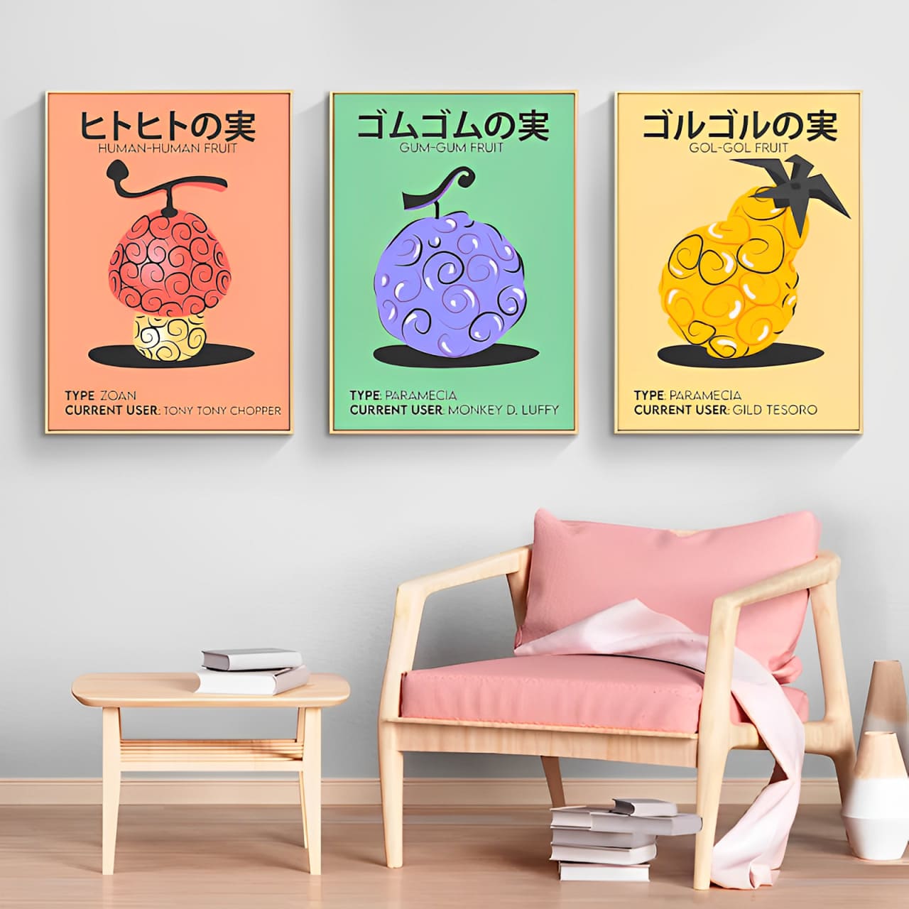 tableau toile one piece gum gum fruit 2