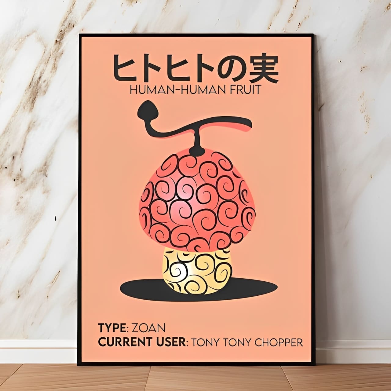 tableau toile one piece human human fruit 1