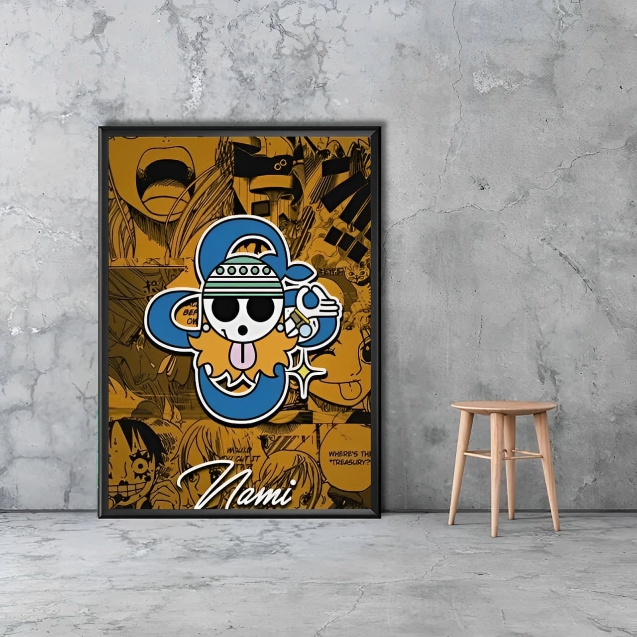 tableau toile one piece jolly roger nami 2