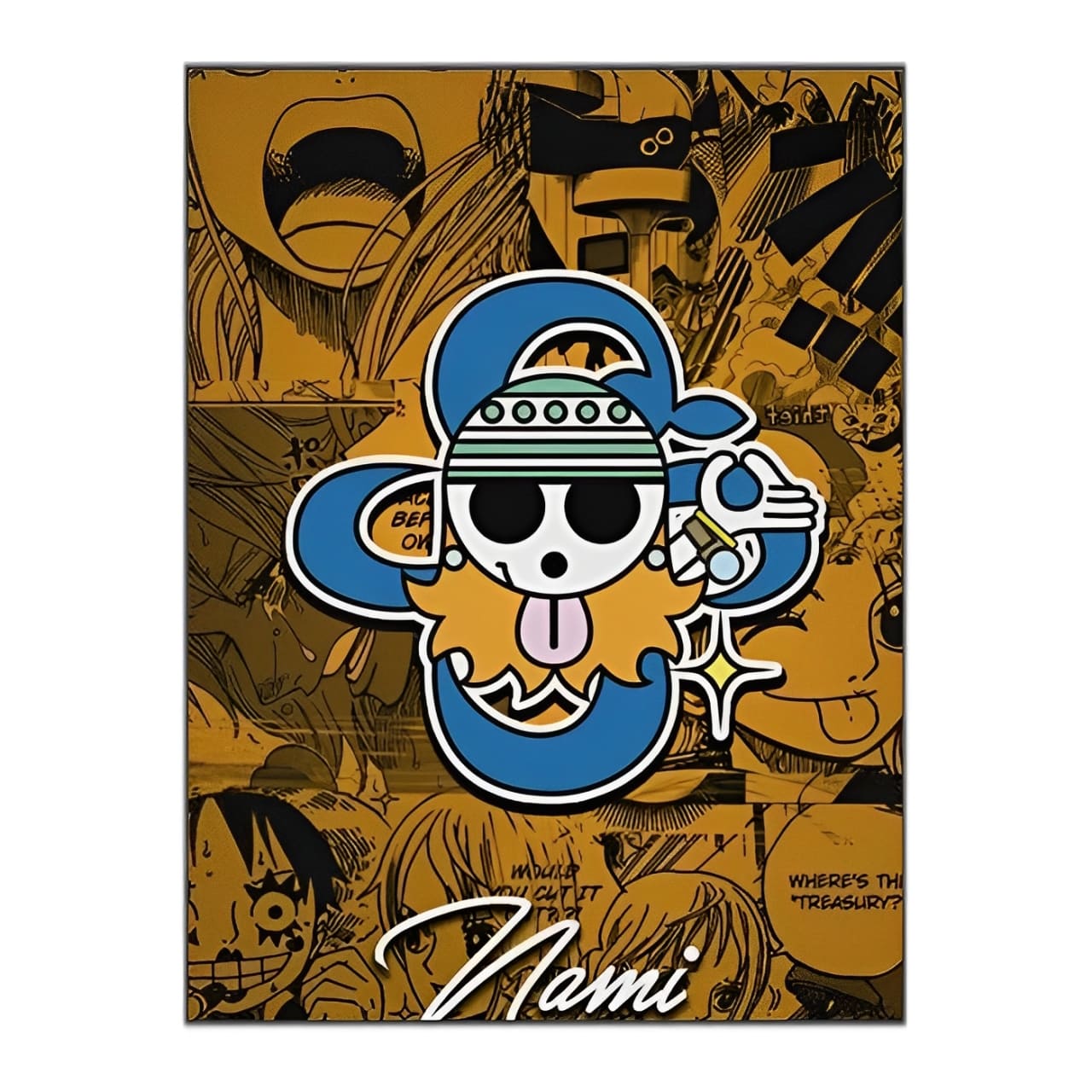 tableau toile one piece jolly roger nami 3