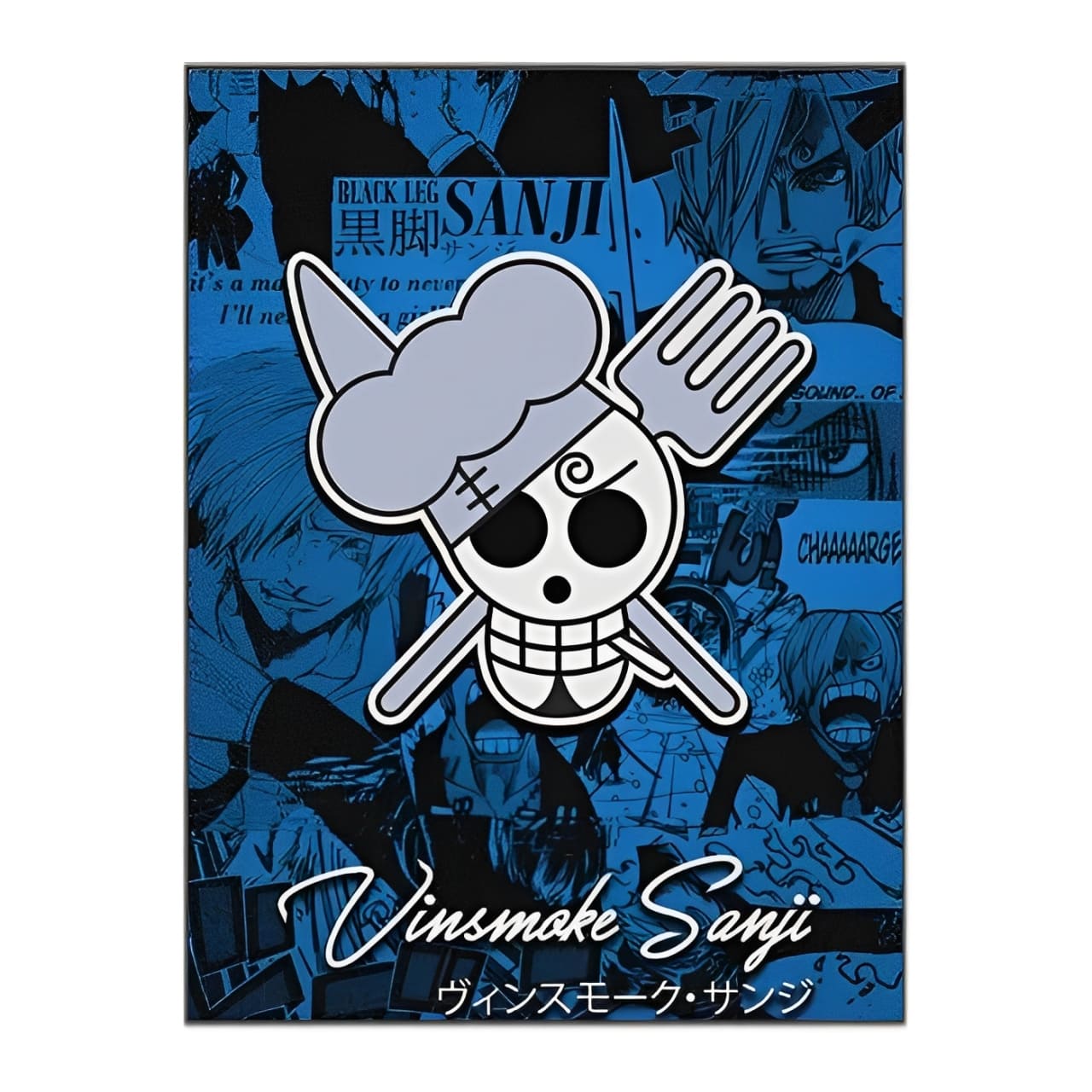 tableau toile one piece jolly roger vinsmoke sanji 3
