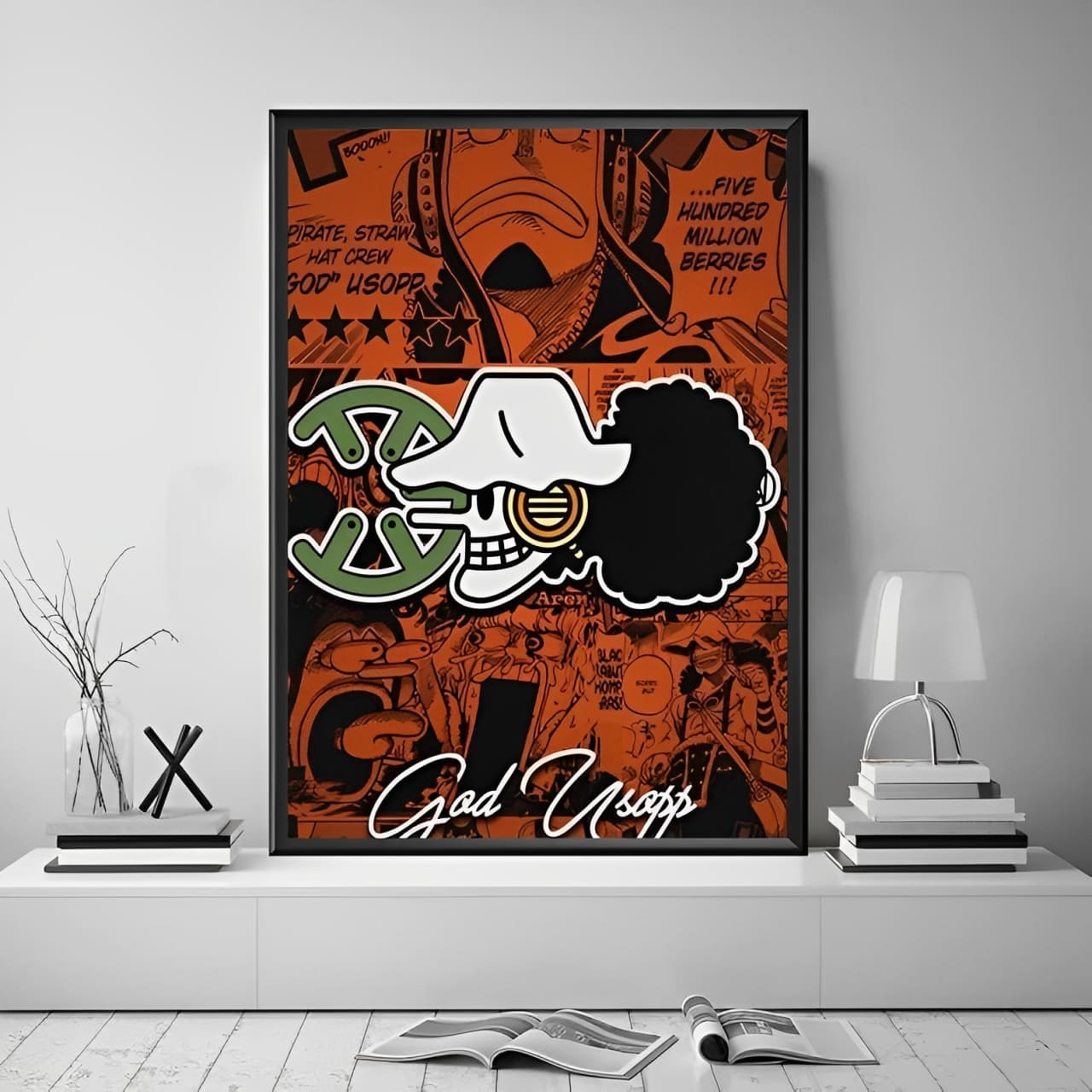 tableau toile one piece jolly roger usopp 1
