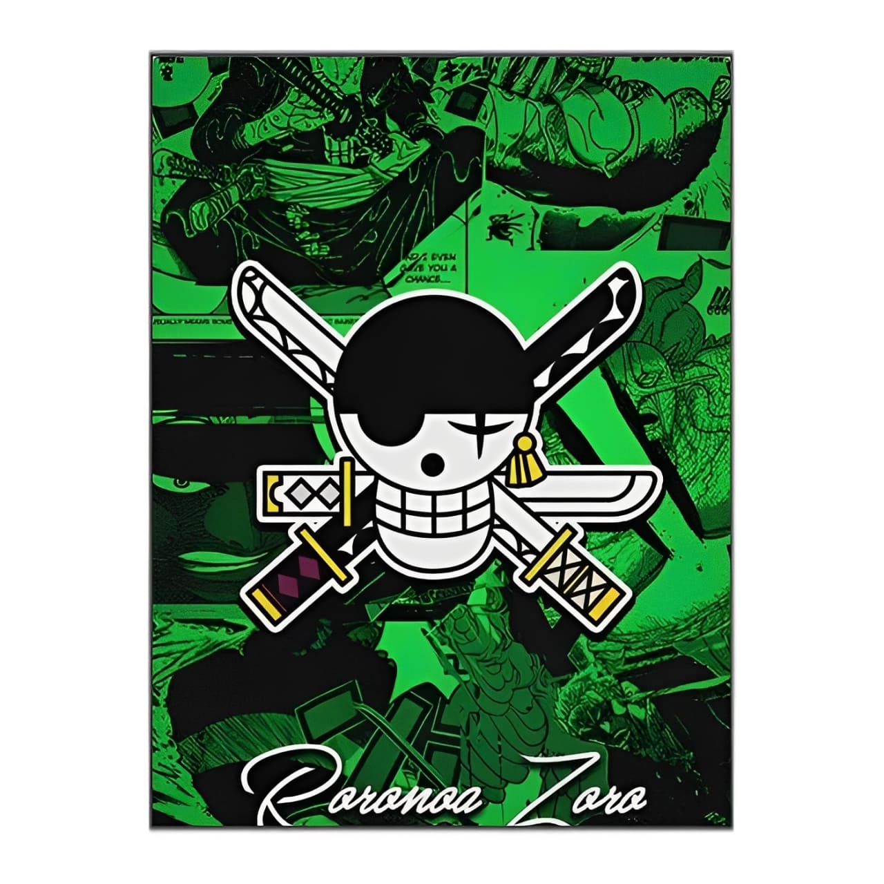 tableau toile one piece jolly roger roronoa zoro 3