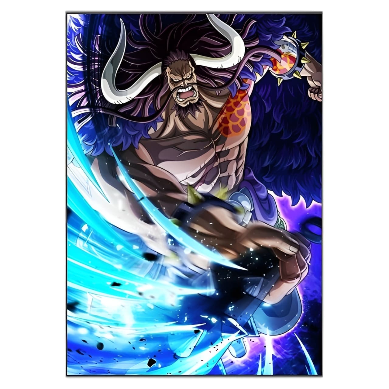 tableau toile one piece kaido slash 3