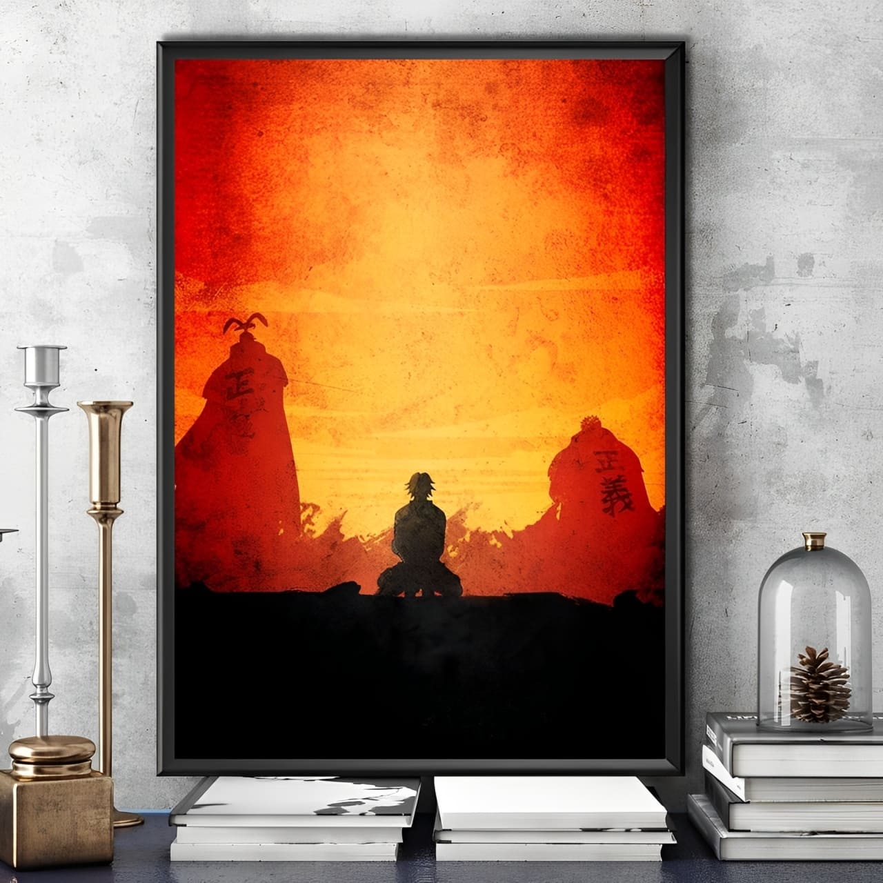 tableau toile one piece landscape portgas ace 1