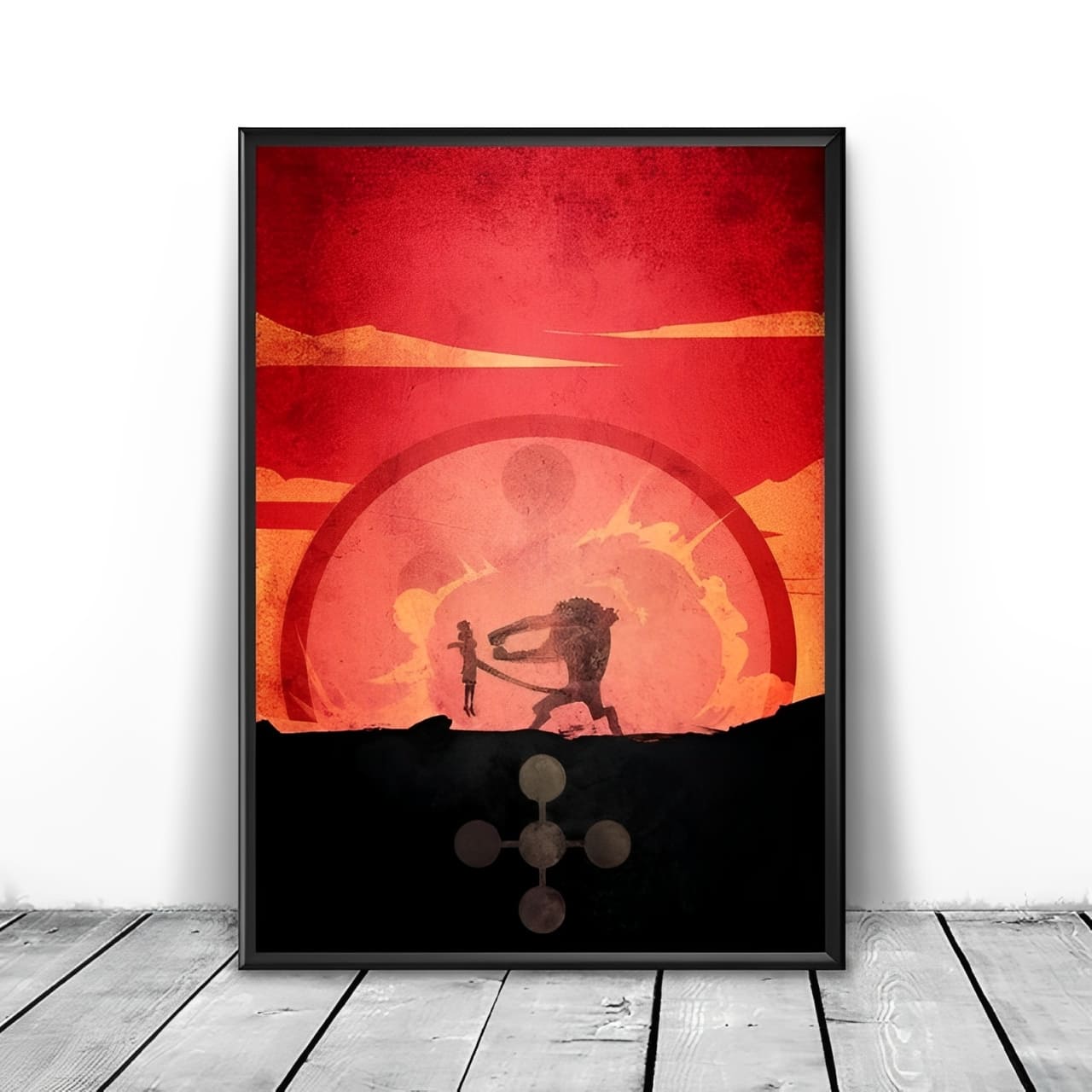 tableau toile one piece landscape monkey luffy rob lucci 2