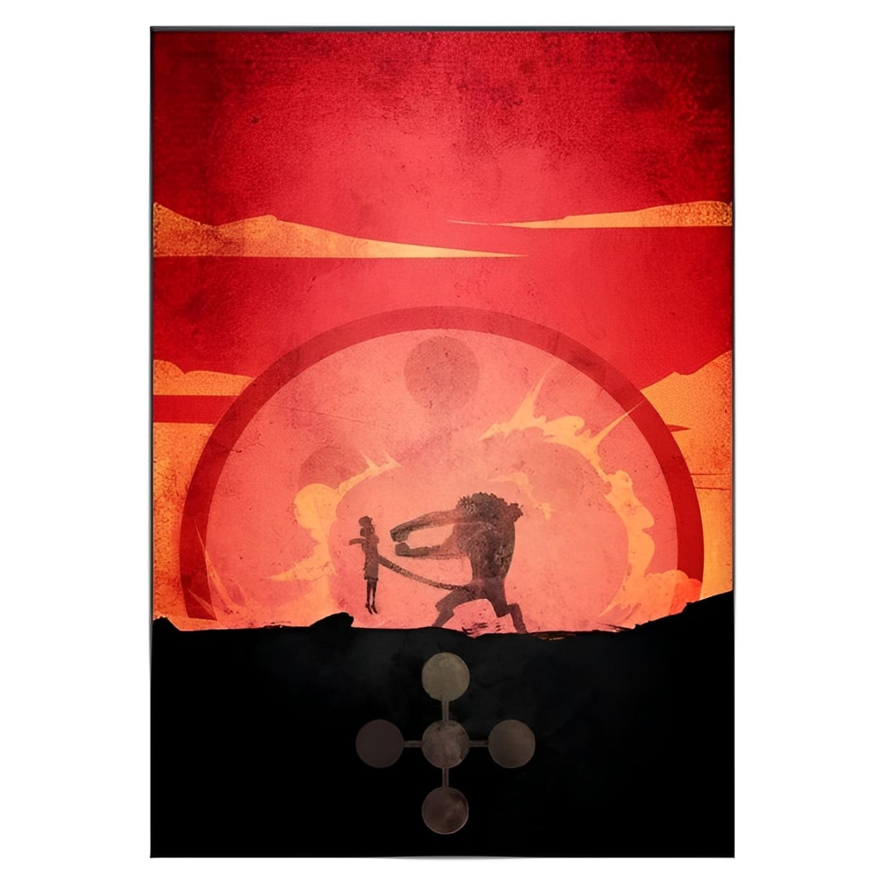 tableau toile one piece landscape monkey luffy rob lucci 3