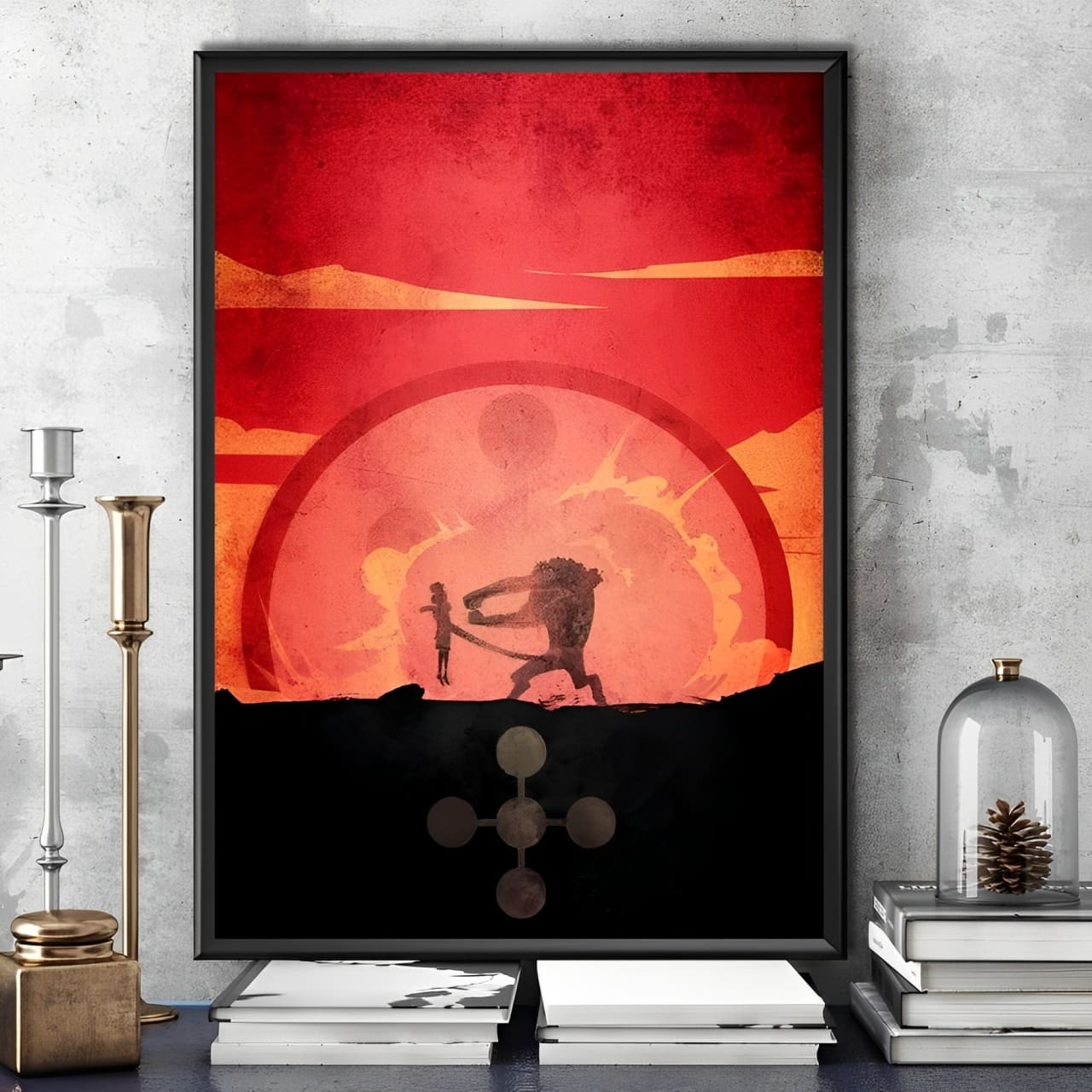 tableau toile one piece landscape monkey luffy rob lucci 1