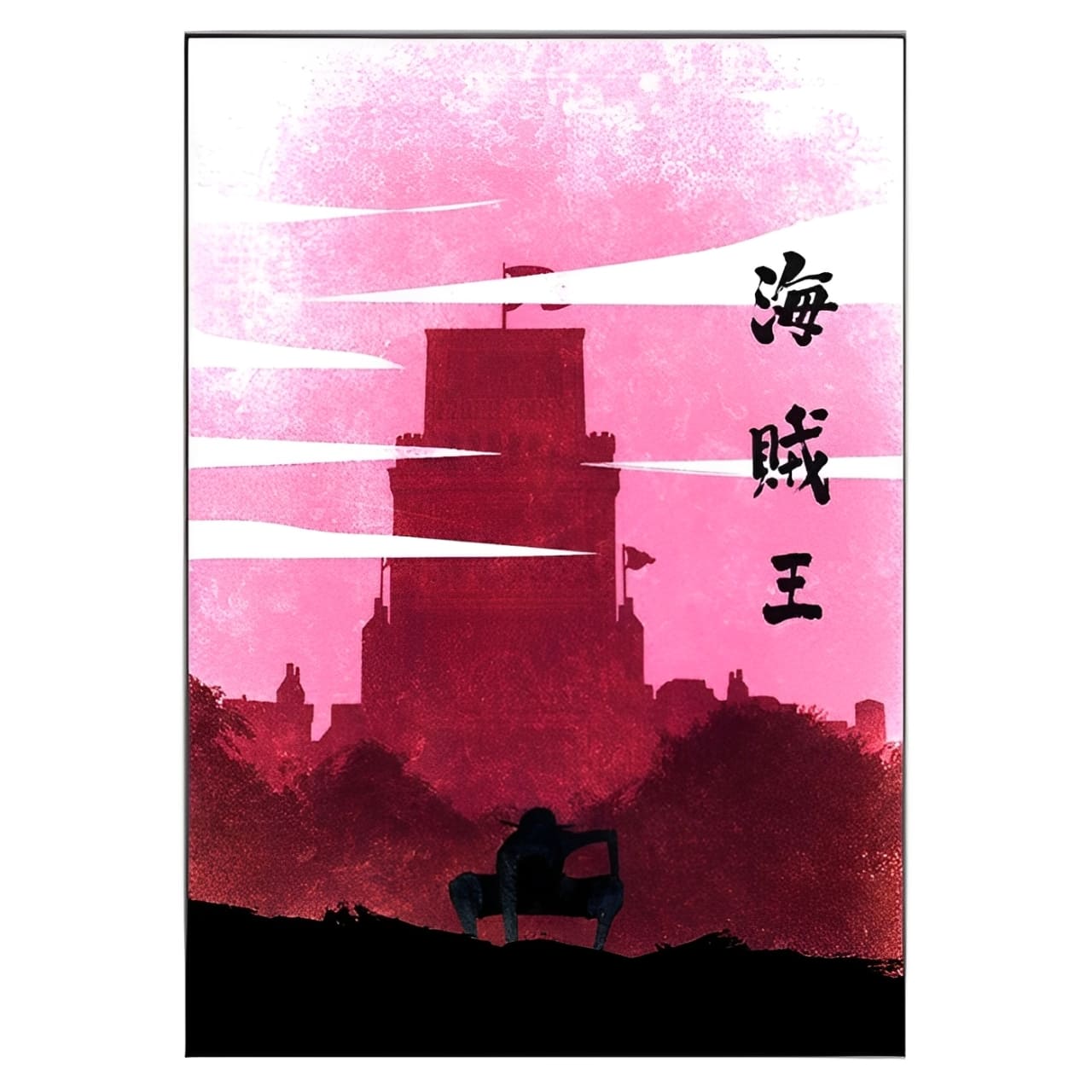 tableau toile one piece landscape monkey luffy enies lobby 3