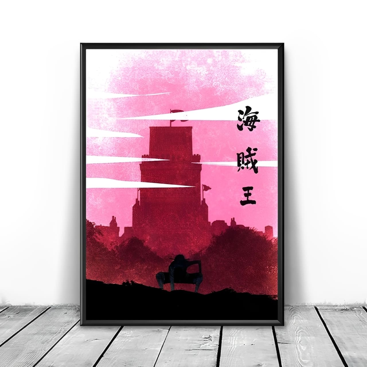 tableau toile one piece landscape monkey luffy enies lobby 2