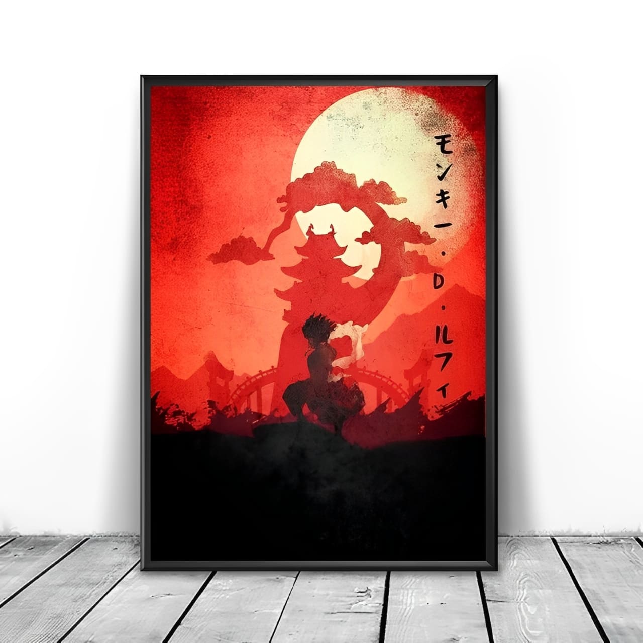 tableau toile one piece landscape monkey luffy wano kuni 2