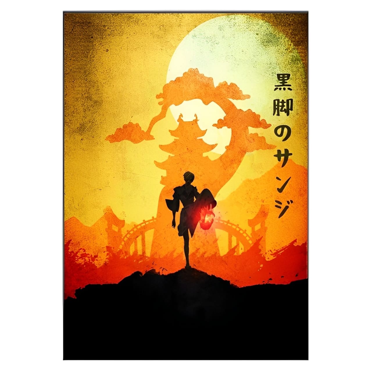 tableau toile one piece landscape vinsmoke sanji wano kuni 3