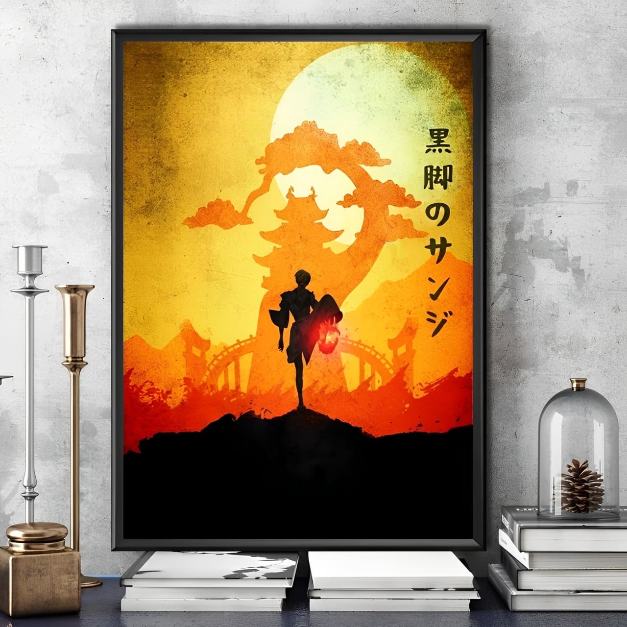 tableau toile one piece landscape vinsmoke sanji wano kuni 1