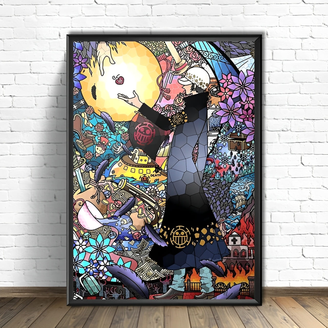 tableau toile one piece trafalgar law color 1