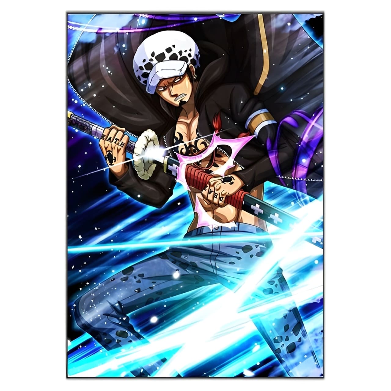 tableau toile trafalgar law sword kikoku 3