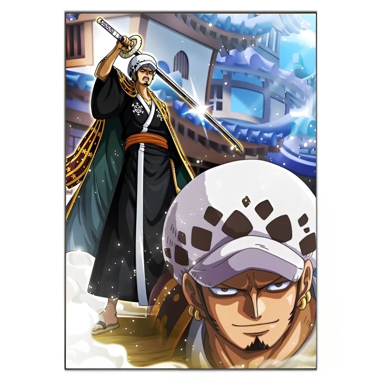tableau toile one piece trafalgar law wano 3