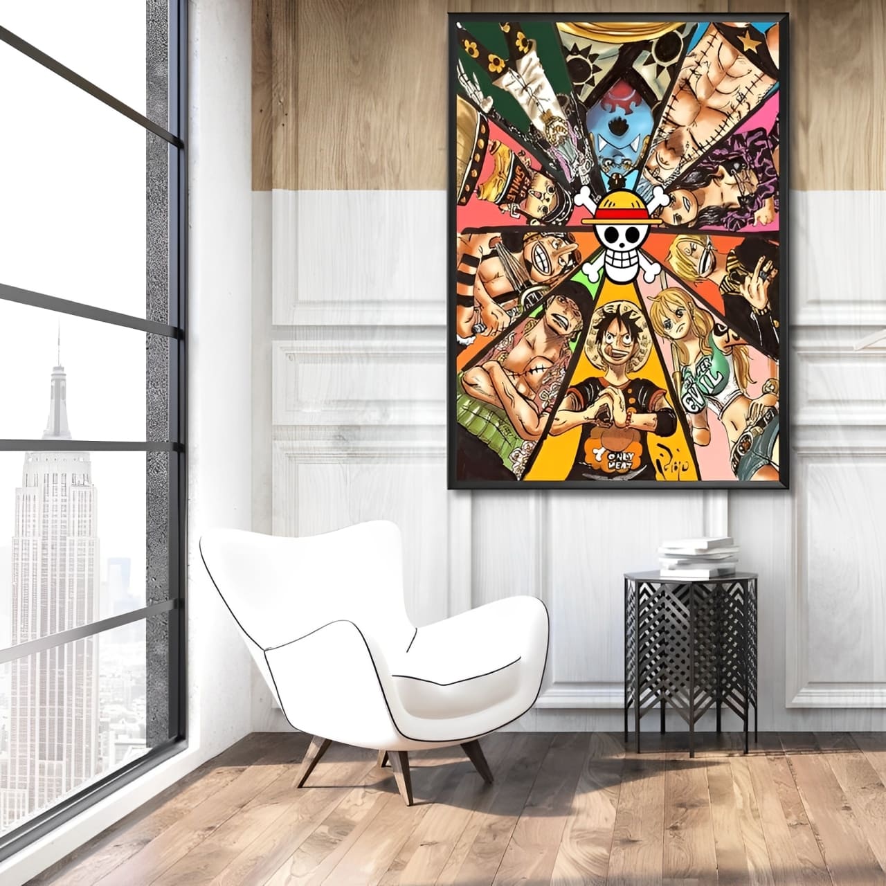 tableau toile one piece mugiwara star 2