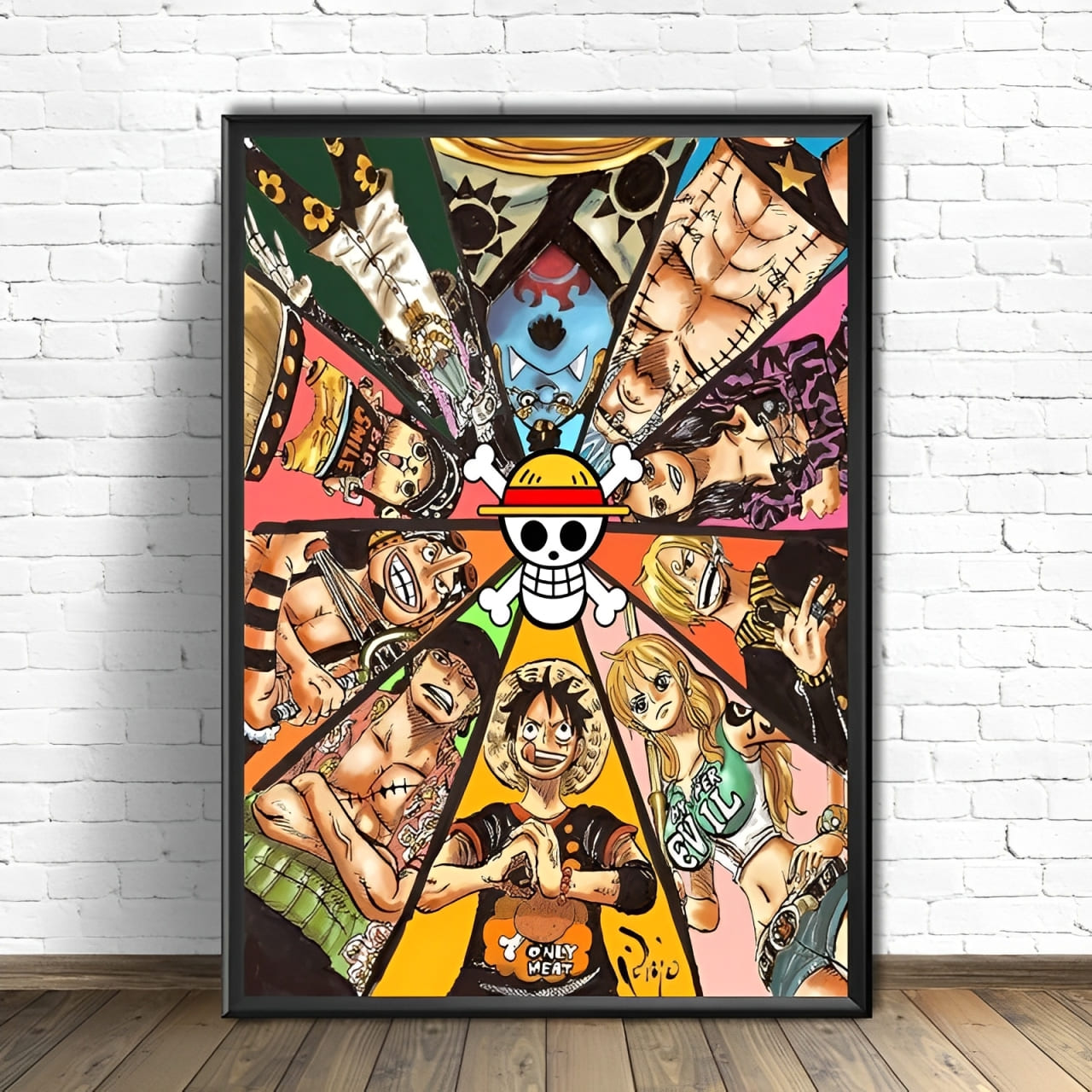 tableau toile one piece mugiwara star 1