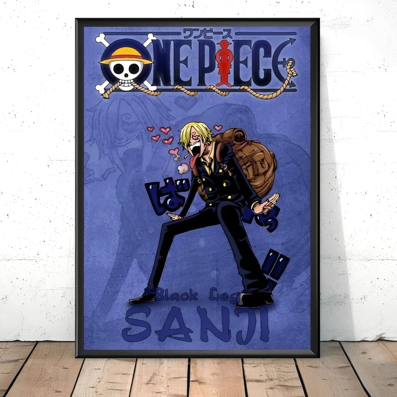 tableau toile one piece line vinsmoke sanji 1