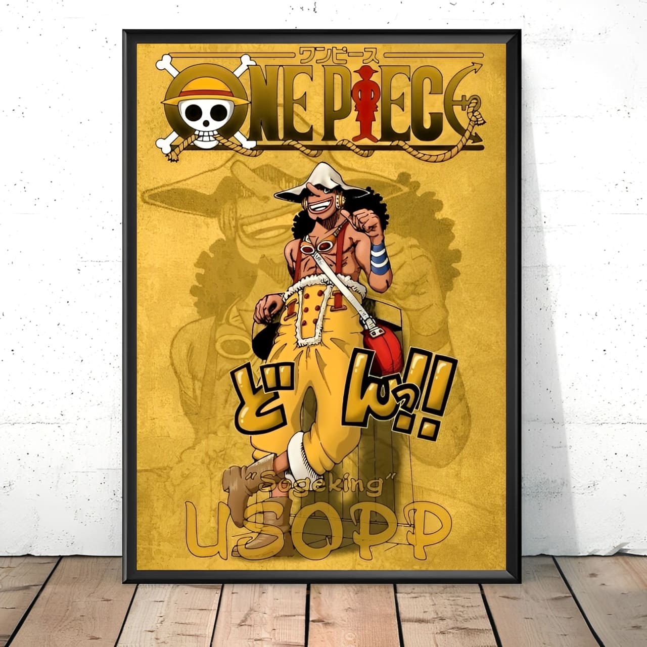 tableau toile one piece line usopp 1