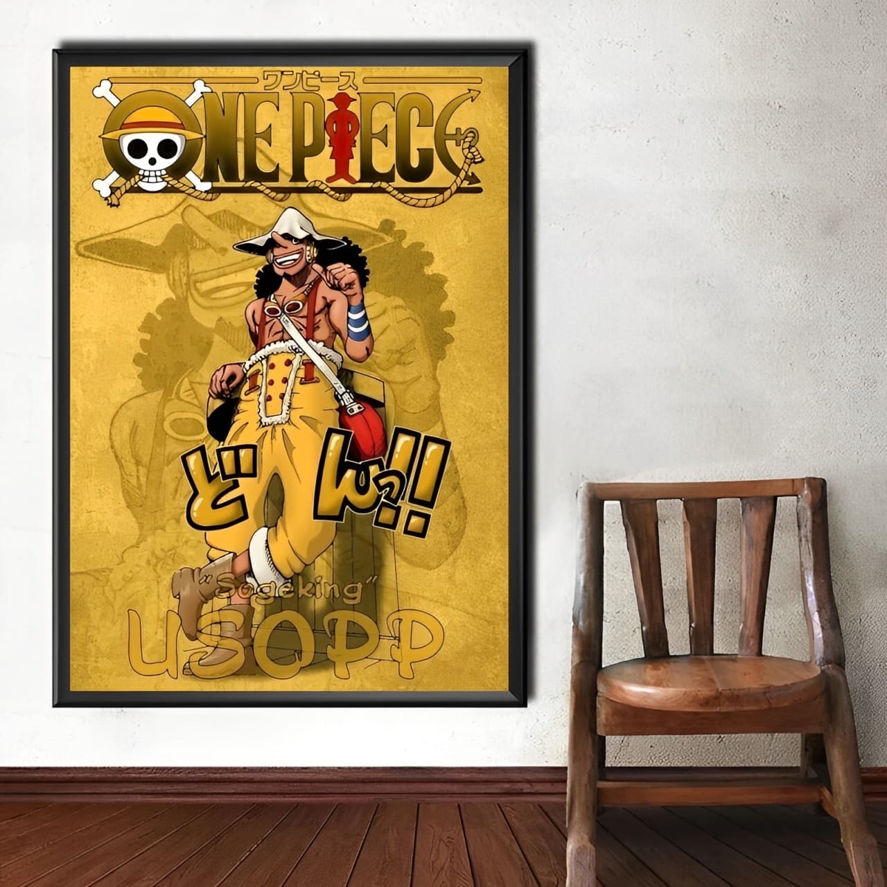 tableau toile one piece line usopp 2