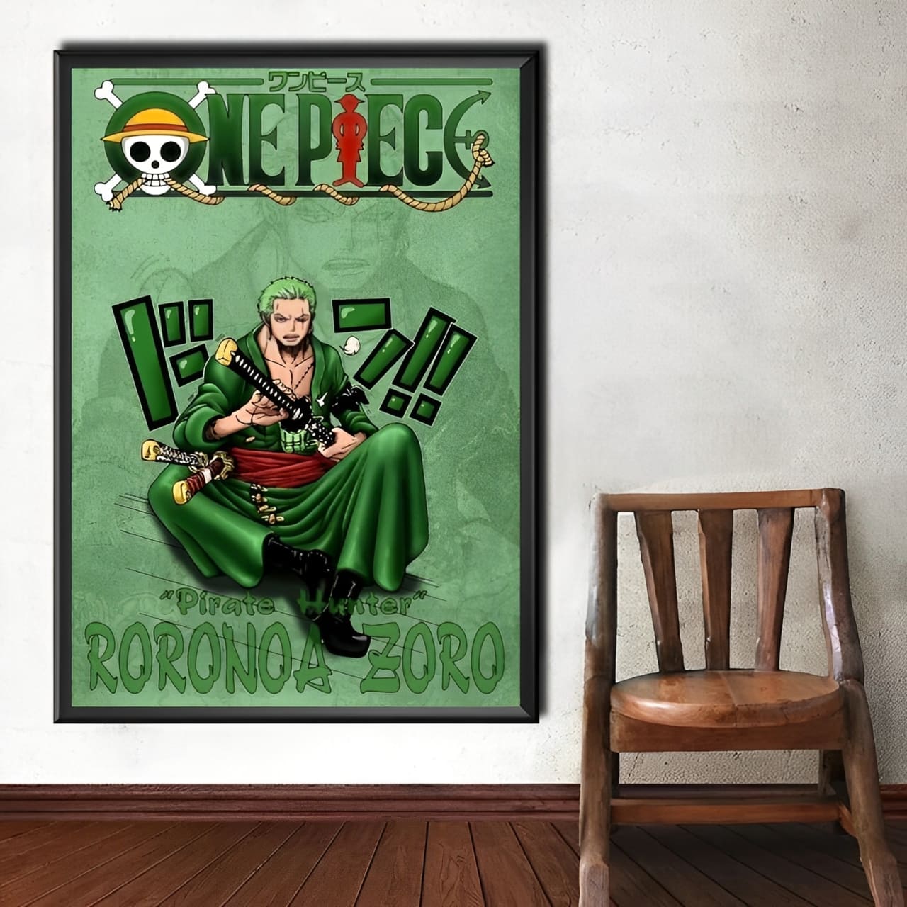 tableau toile one piece line roronoa zoro 2