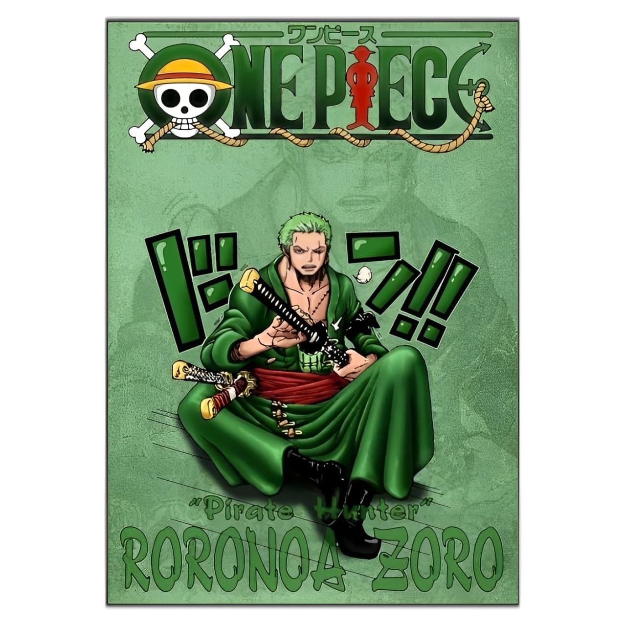 tableau toile one piece line roronoa zoro 3