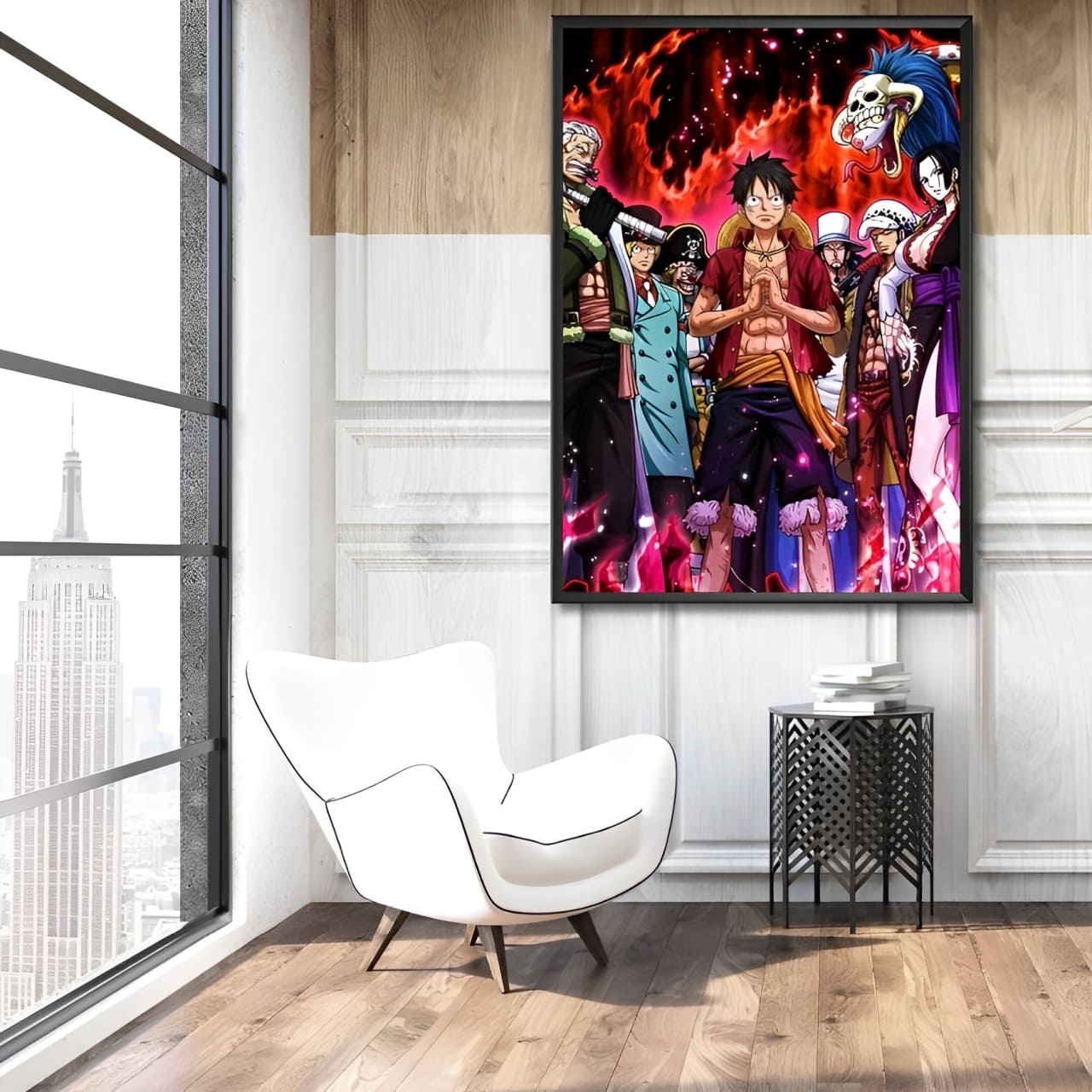 tableau toile monkey luffy personnage 2