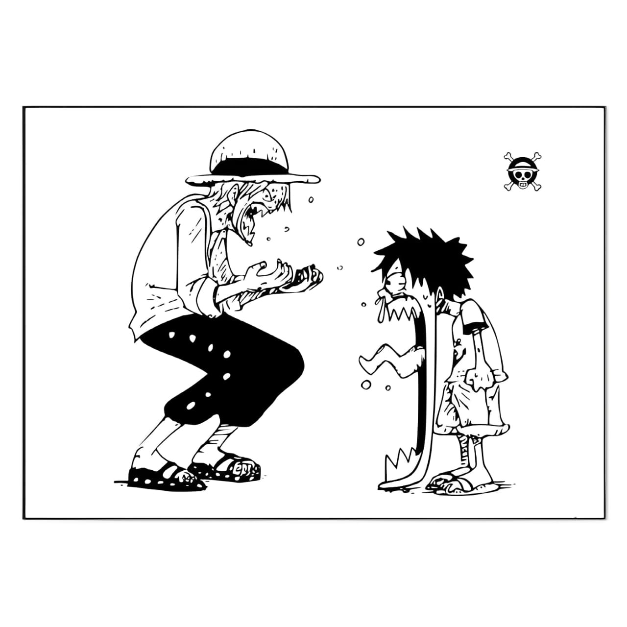 tableau one piece luffy shanks beginning 3