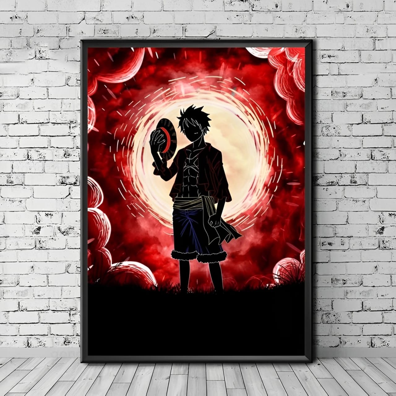 tableau toile one piece monkey luffy before cloud 1