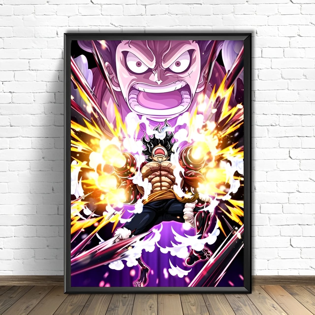 tableau toile one piece monkey luffy black mamba 1