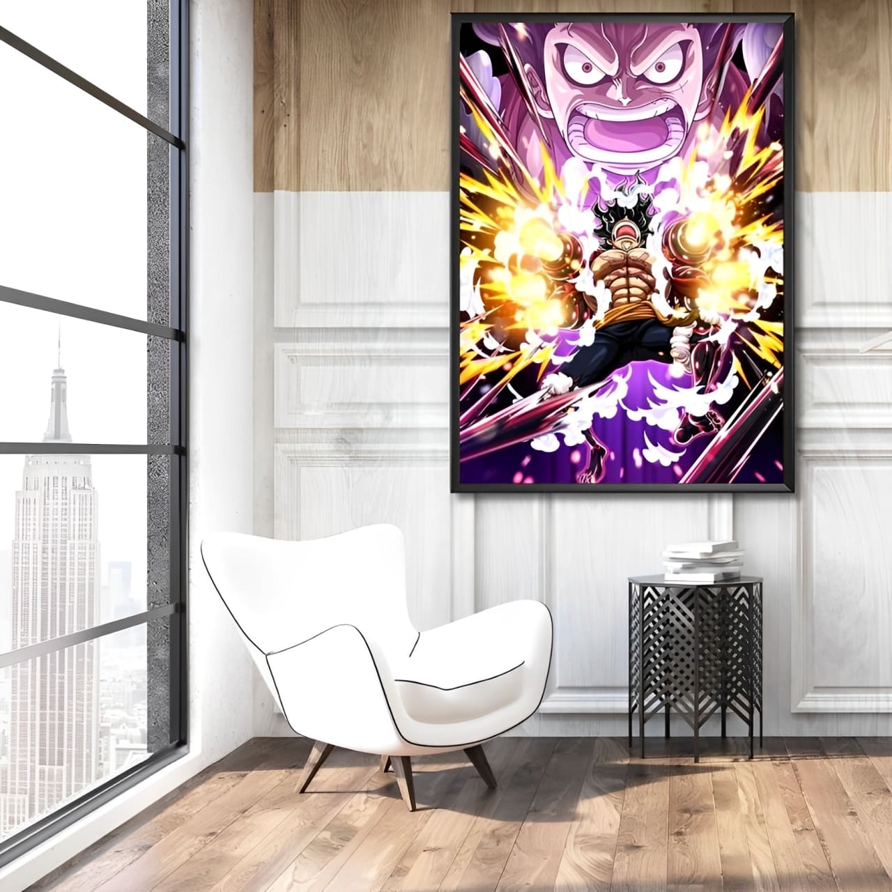 tableau toile one piece monkey luffy black mamba 2