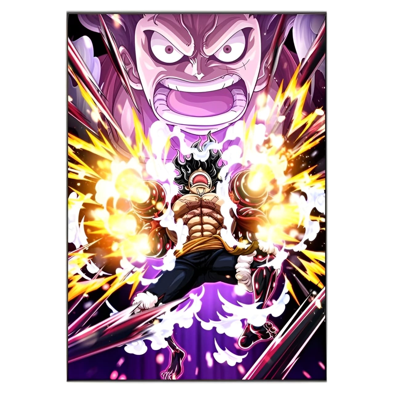 tableau toile one piece monkey luffy black mamba 3