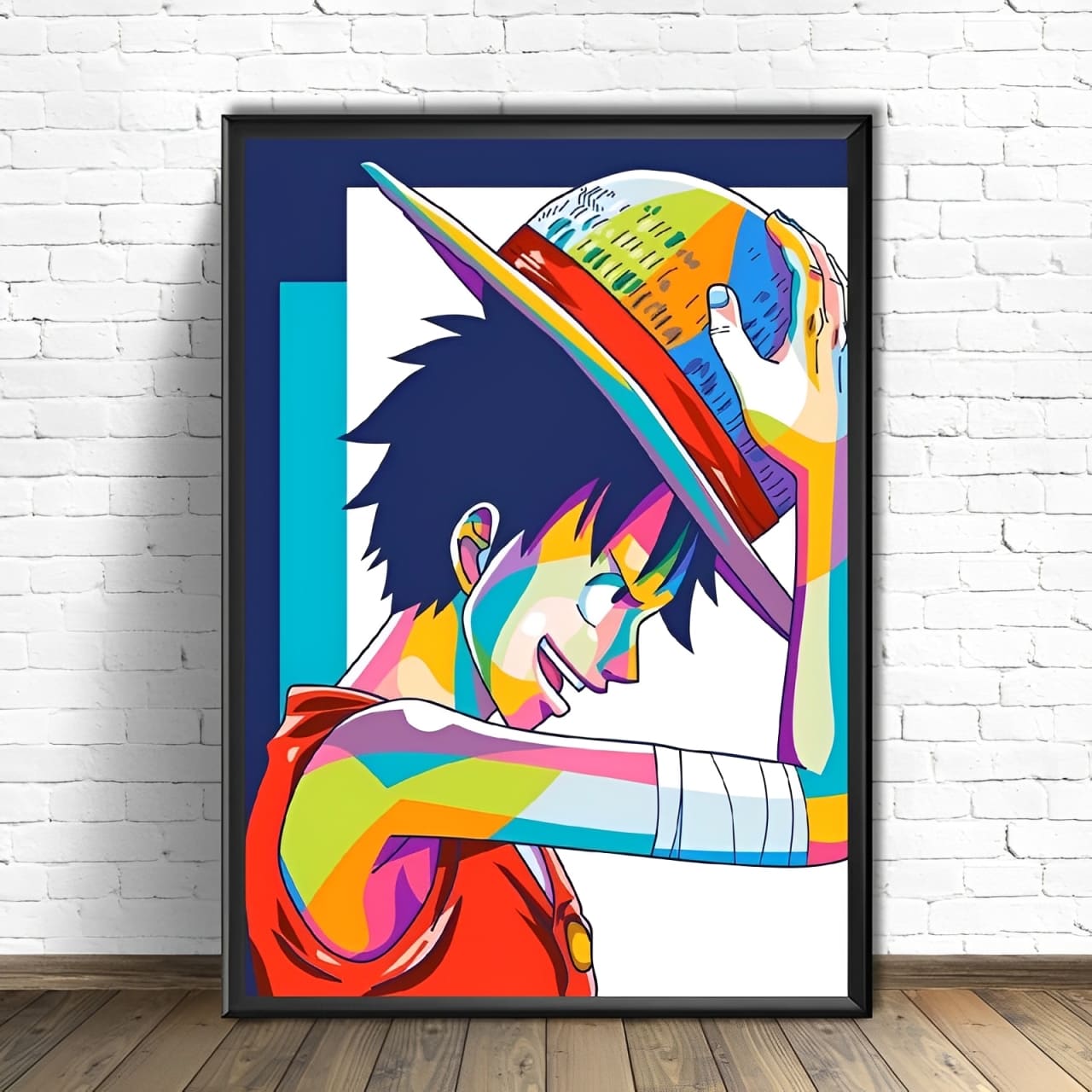 tableau toile one piece monkey luffy color 1