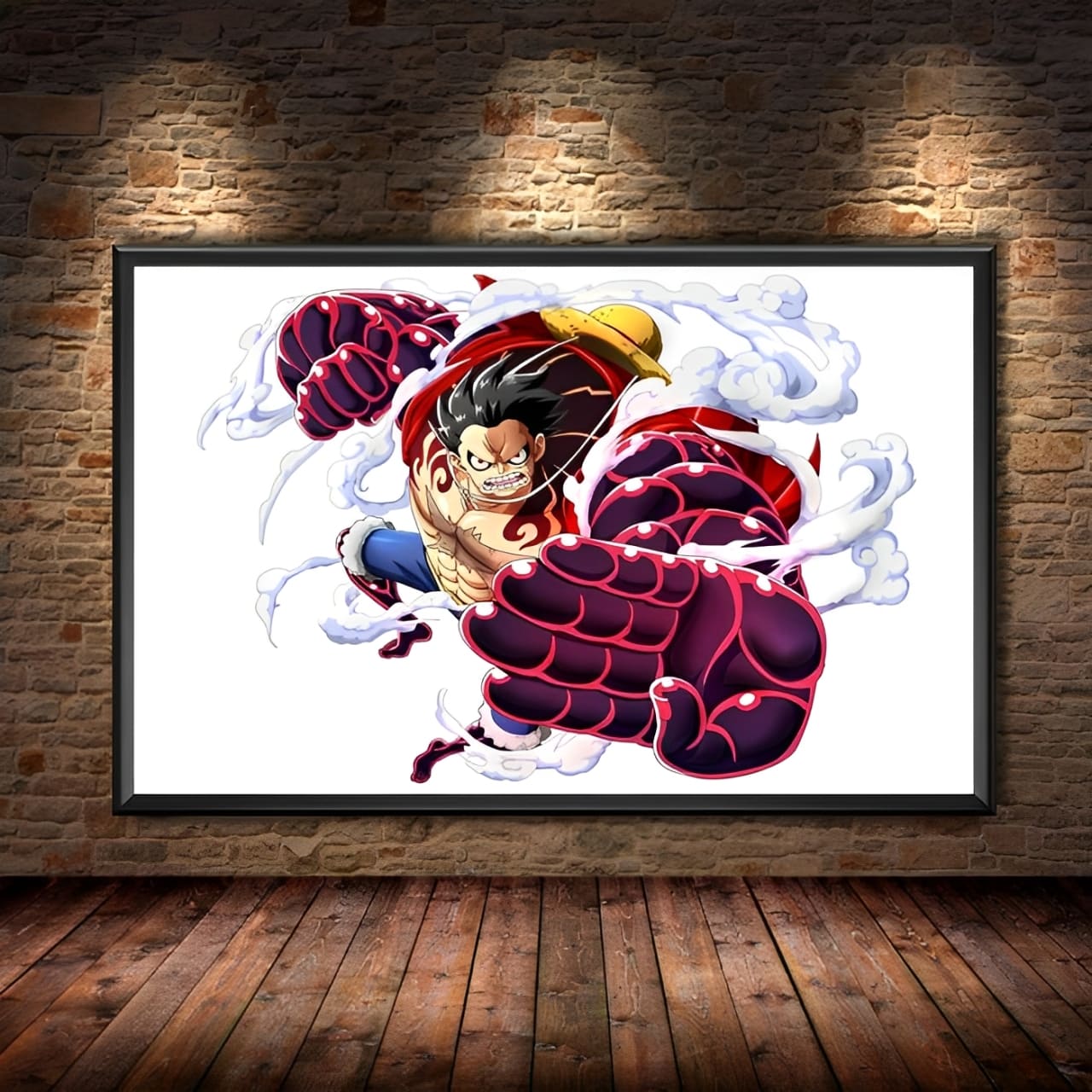 tableau toile one piece monkey luffy gear fourth 1