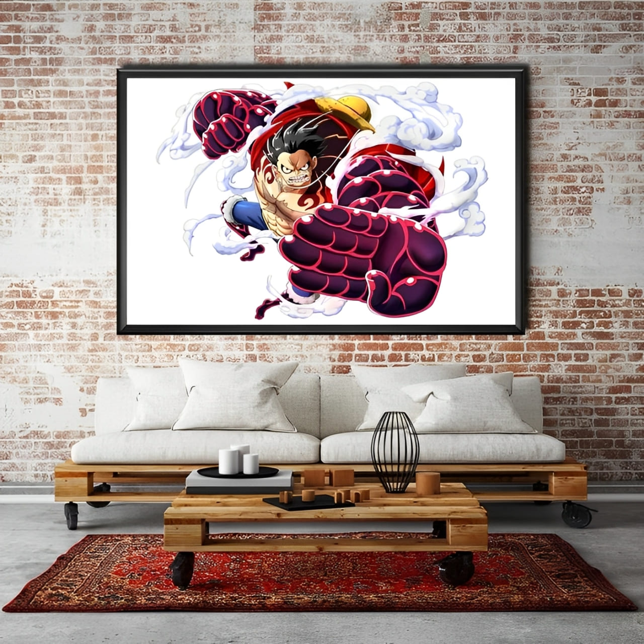 tableau toile one piece monkey luffy gear fourth 2